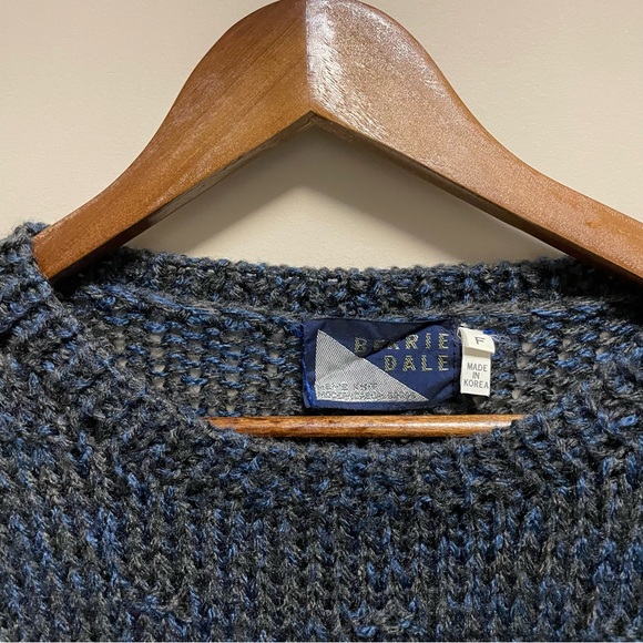 Vintage 90s Berrie Dale Colour Block Geometric Knit Sweater Men’s Large - Picture 3 of 9